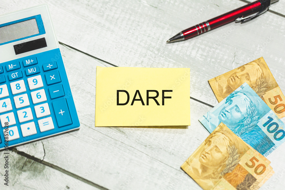 As iniciais DARF referente ao Documento de Arrecadação de Receitas ...