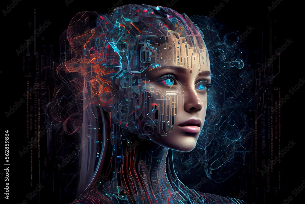 Artificial intelligence in a humanoid cyborg Artificial intelligence in a humanoid cyborg