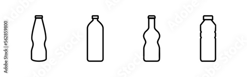 Bottle icon vector for web and mobile app. bottle sign and symbol