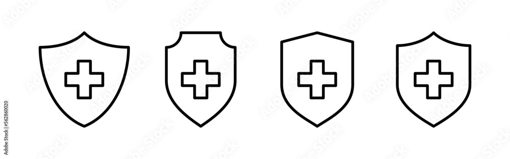 Fototapeta premium Health insurance icon vector for web and mobile app. Insurance document sign and symbol