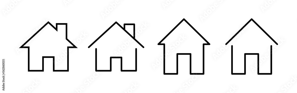 House icon vector for web and mobile app. Home sign and symbol House icon vector for web and mobile app. Home sign and symbol
