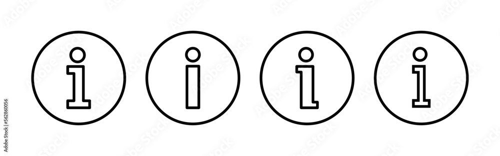 Info sign icon vector for web and mobile app. about us sign and symbol. Faq icon Info sign icon vector for web and mobile app. about us sign and symbol. Faq icon