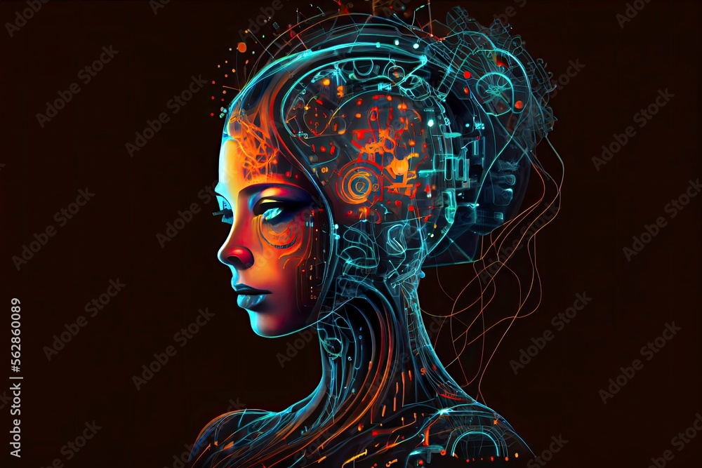 Artificial intelligence in a humanoid cyborg Artificial intelligence in a humanoid cyborg