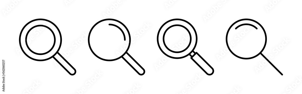 Search icon vector for web and mobile app. search magnifying glass sign and symbol Search icon vector for web and mobile app. search magnifying glass sign and symbol