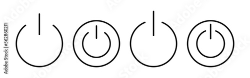 Power icon vector for web and mobile app. Power Switch sign and symbol. Electric power