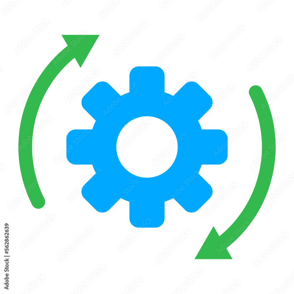 Cycle Flat Icon Cycle Flat Icon