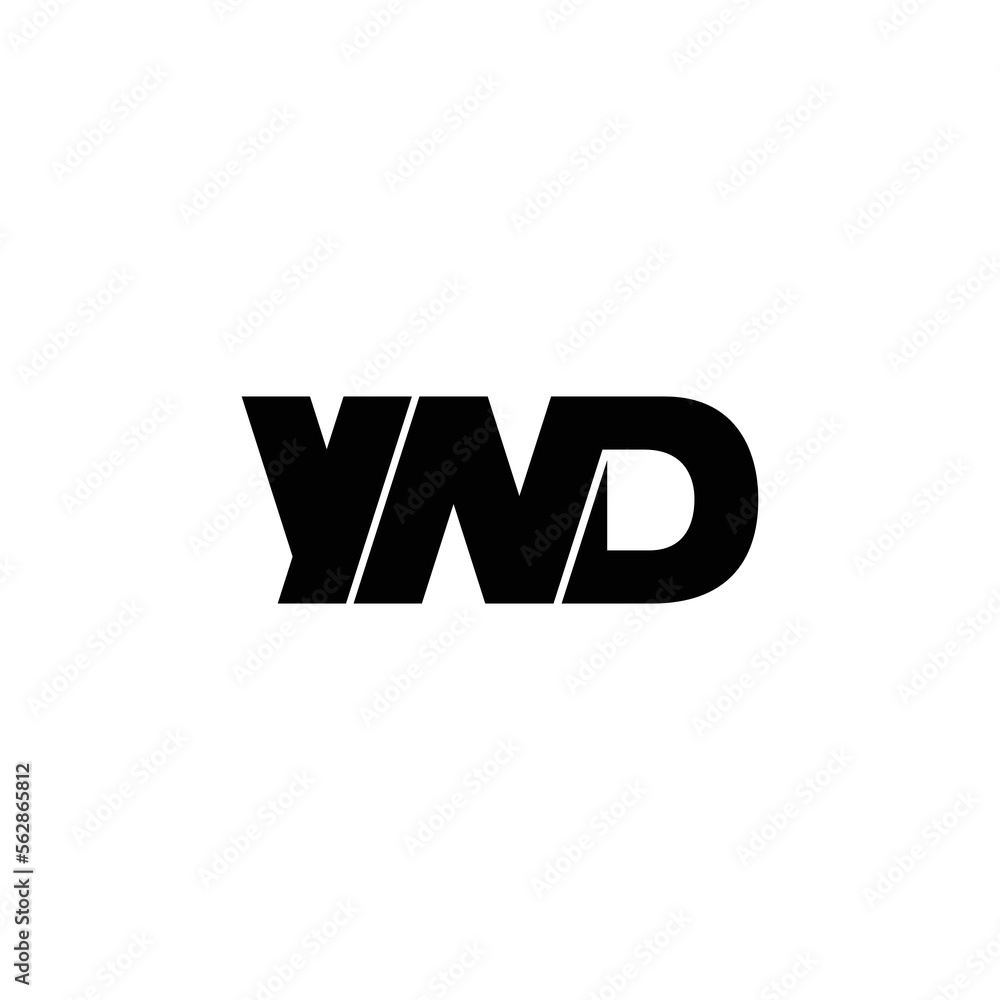 YND letter monogram logo design vector YND letter monogram logo design vector