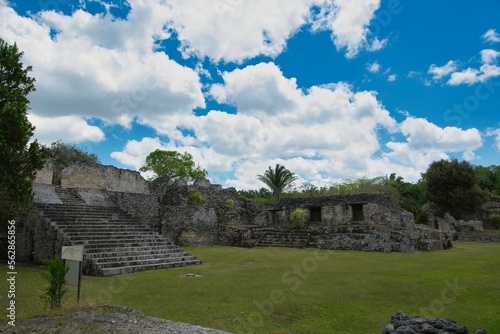 Kohunlich  is a large archaeological site of the pre- Columbian Maya civilization , located on the Yucatan Peninsula in the state of Quintana Roo , Mexico. 12 03 2022. photo