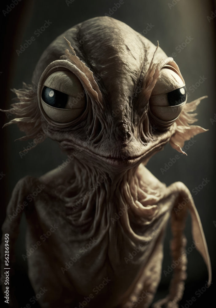 Obraz premium Generative AI. Alien Heads No.131