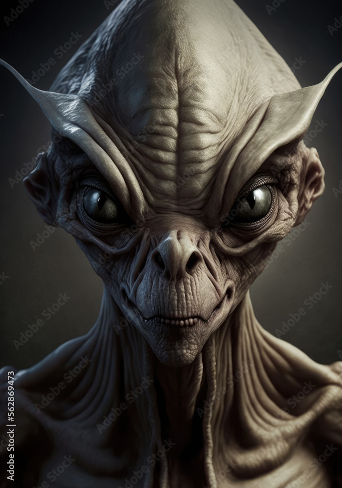 Generative AI. Alien Heads No.132 Generative AI. Alien Heads No.132