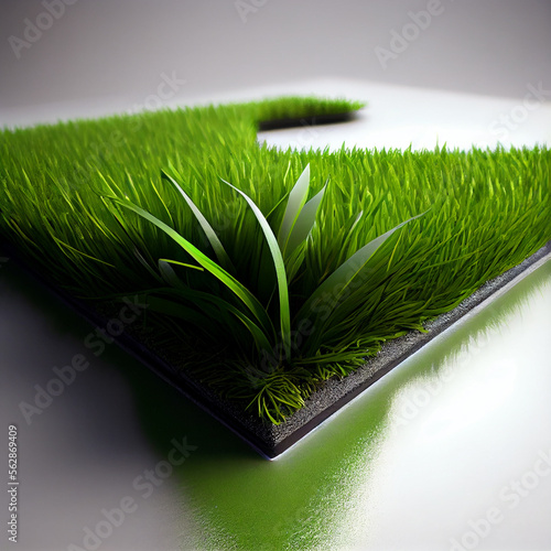 Artificial grassnature, Green. photo