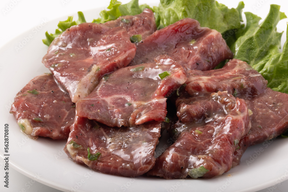 味付け牛モモ肉 焼き肉用 味付け牛モモ肉 焼き肉用