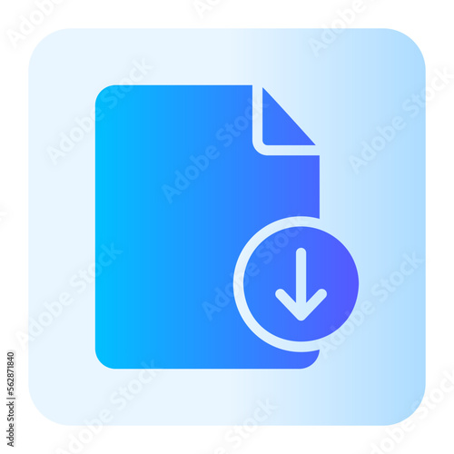 Foto download gradient icon