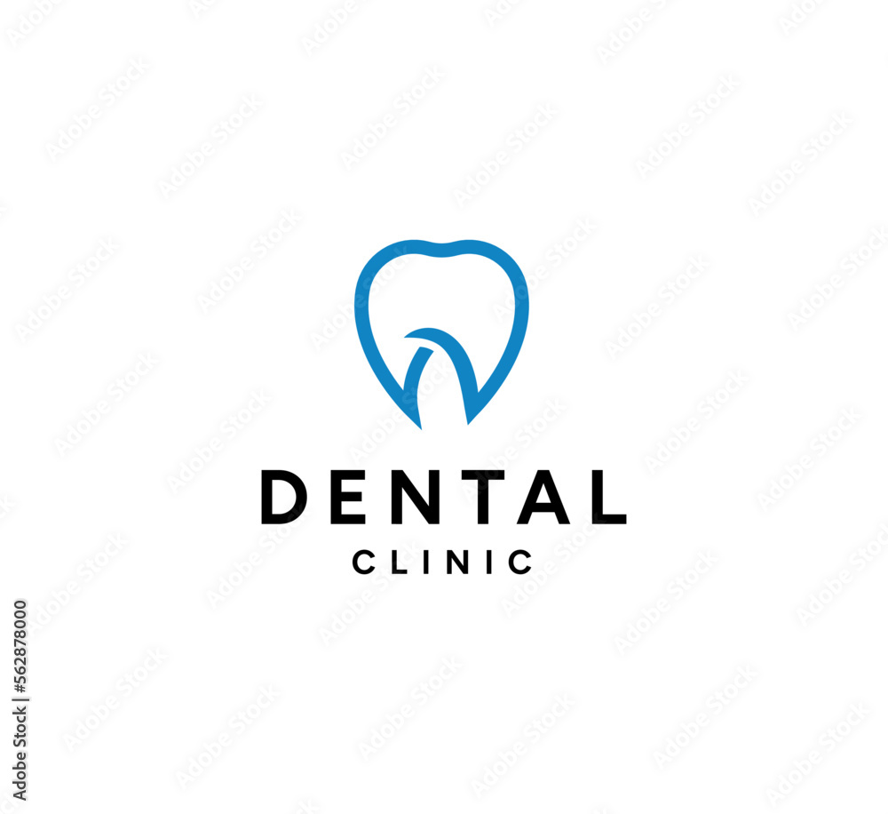 Simple and Minimalist Dental logo template Simple and Minimalist Dental logo template