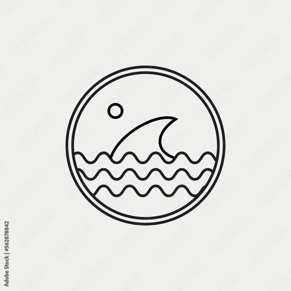 Vector illustration surfing theme badge design. For t-shirt prints, posters, stickers and other uses. Vector illustration surfing theme badge design. For t-shirt prints, posters, stickers and other uses.