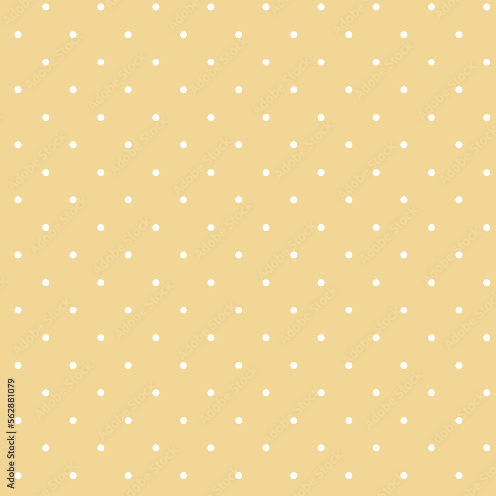 seamless White Polka dot background. Polka dots on pastel background. Minimal fashionable design. Polka dots trendy background, tile. For fabric pattern, card, decor, wrapping paper	