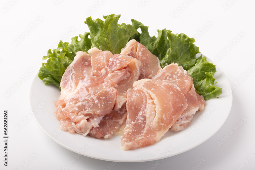 若鶏モモ肉焼き肉用　(塩こうじ漬け)