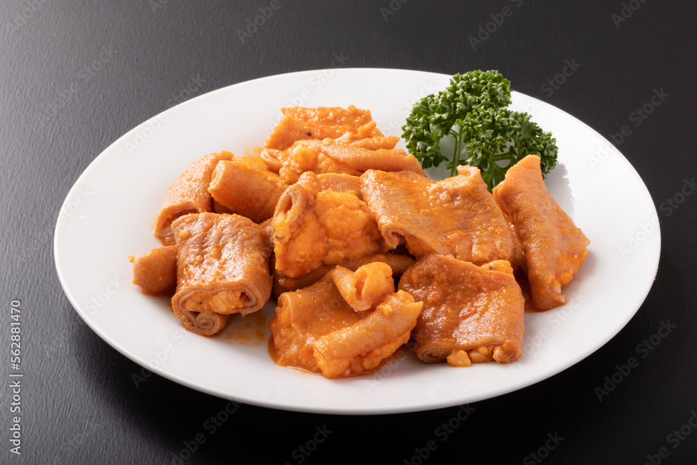 味付け牛ホルモン (コチュジャン味) 味付け牛ホルモン (コチュジャン味)