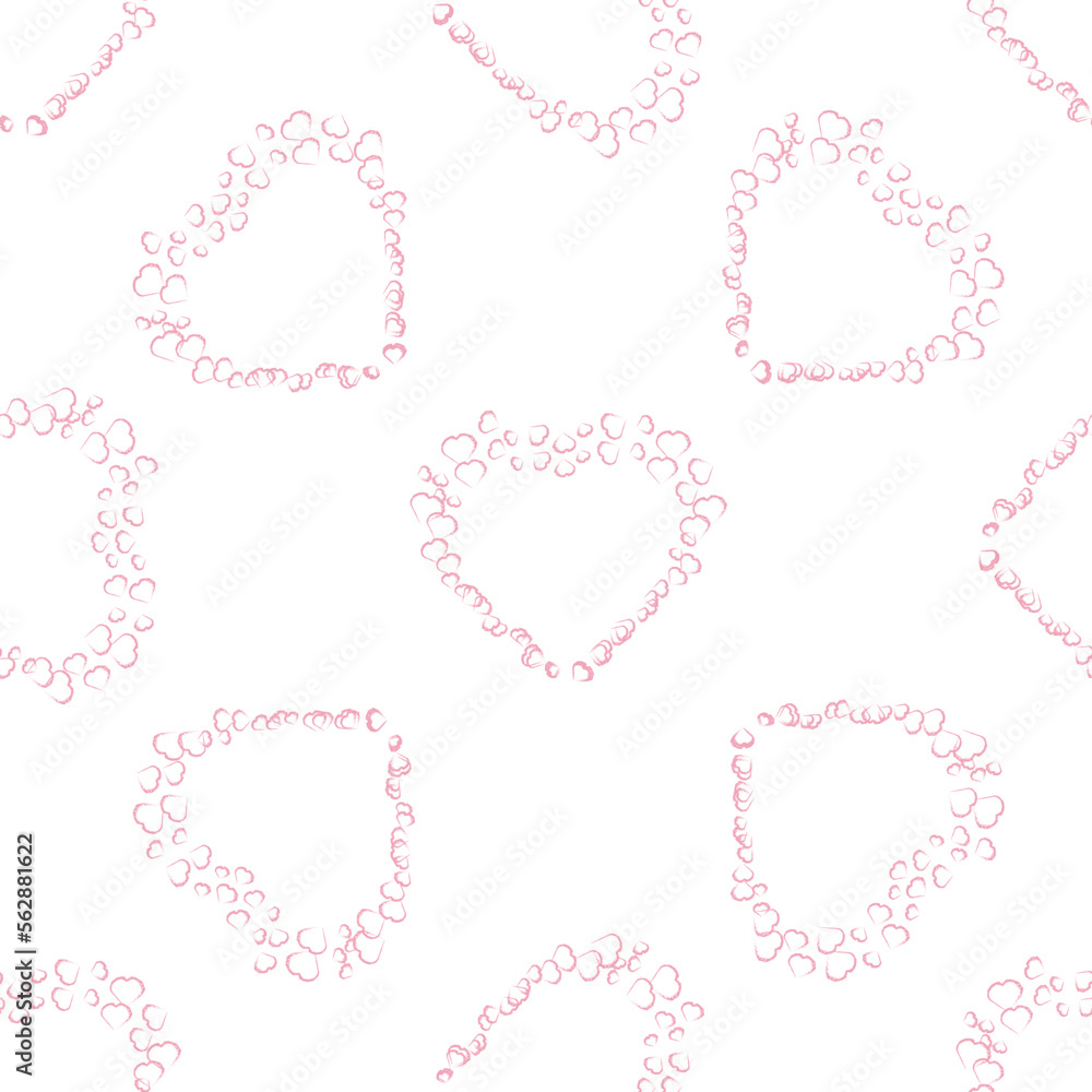 Pink heart. Pink vector heart shapes in beautiful style on white background. Romantic background. Pink heart. Pink vector heart shapes in beautiful style on white background. Romantic background.