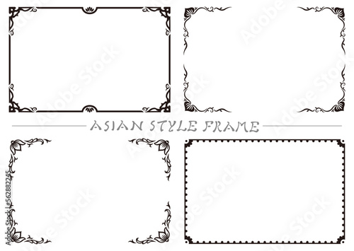 アジア調フレーム14（黒）