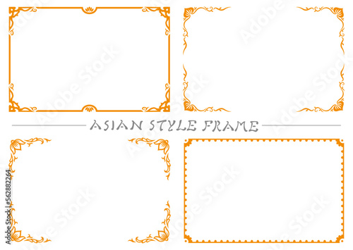 アジア調フレーム14（オレンジ）