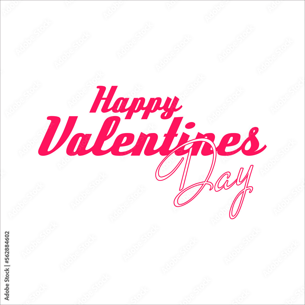 Pink Happy Valentine Day