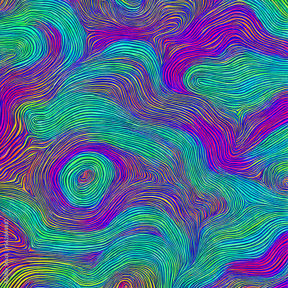 Fototapeta premium Neon Waves Background 