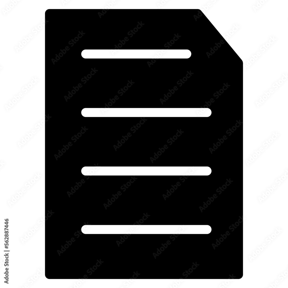 document chart solid icon