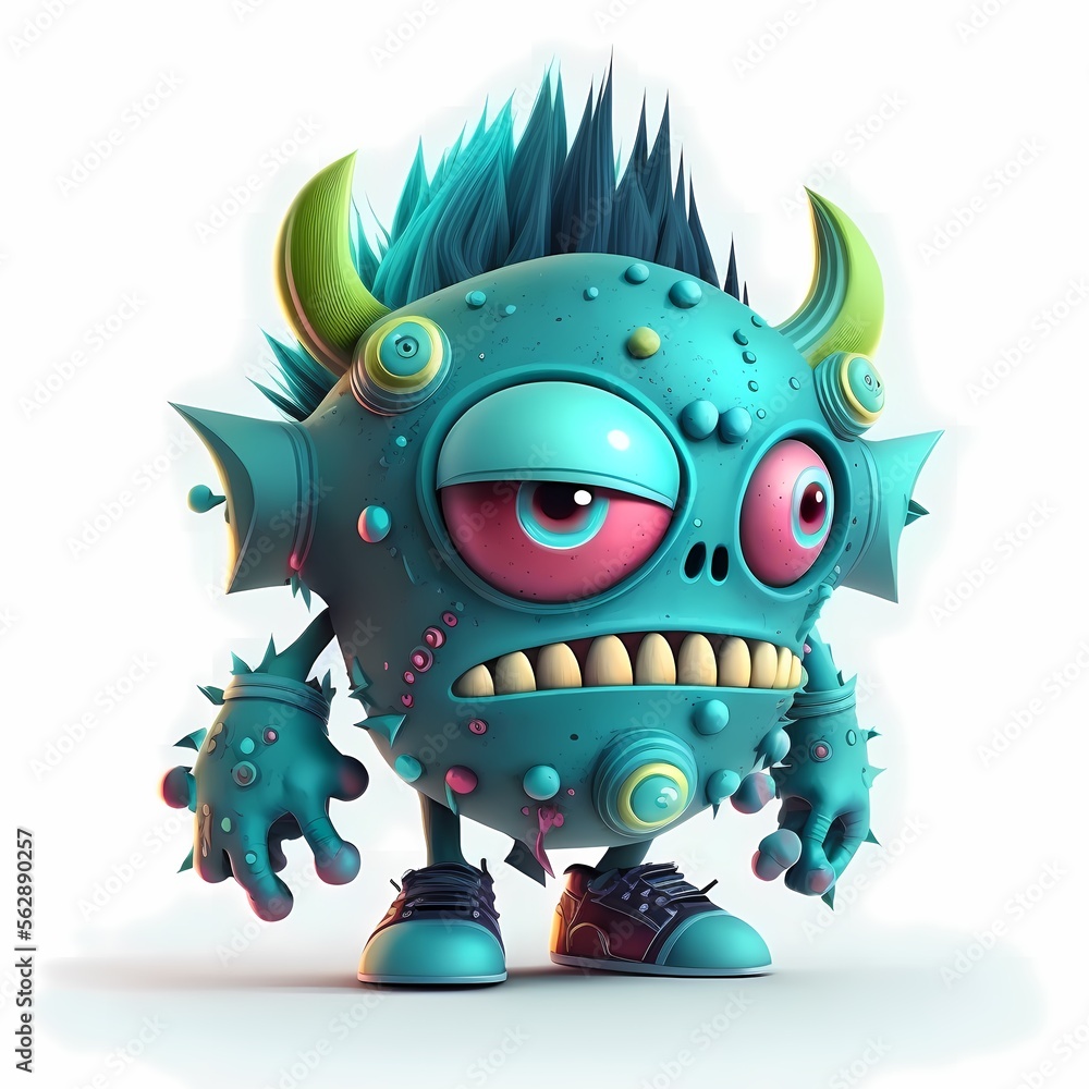 3d Monster character Illustrationcyberpunk and Steampunk style design 3d Monster character Illustrationcyberpunk and Steampunk style design
