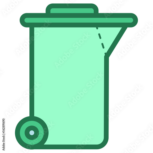 rubbish bin illustration