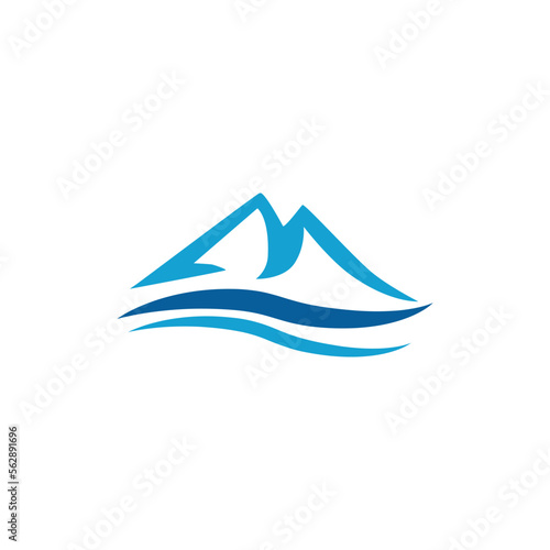 Mountains logo design vector template eps 10