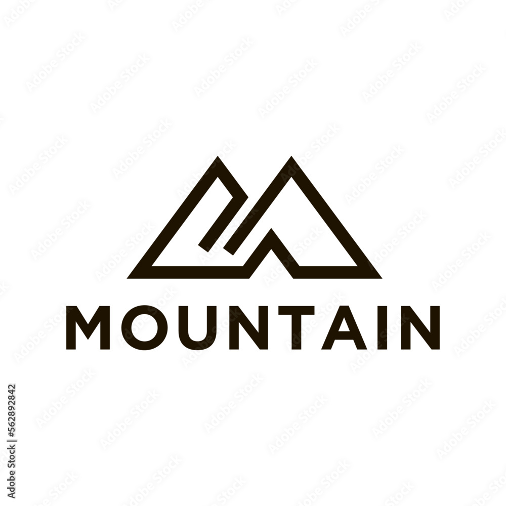 Fototapeta premium Mountains logo design vector template eps 10