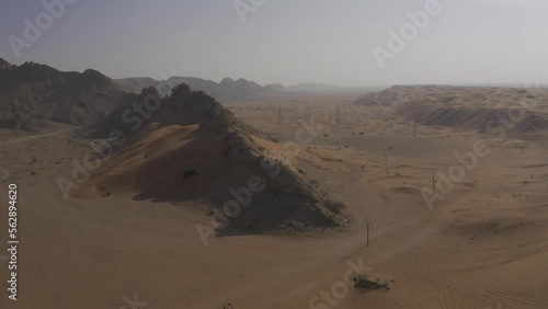 Aerial, Desert In The Sharjah Area, United Arab Emirates photo