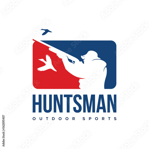 Hunter sport logo template design
