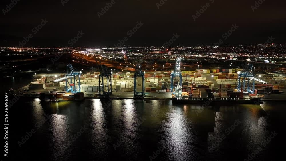 Aerial View of Port of Philadelphia at Night
Aerial View of Port of Philadelphia at Night