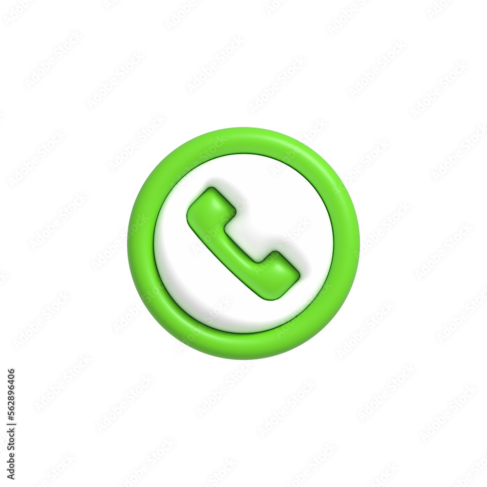 Realistic Phone Call button, Hotline and Call center icon, Customer support service 3D rendering Realistic Phone Call button, Hotline and Call center icon, Customer support service 3D rendering