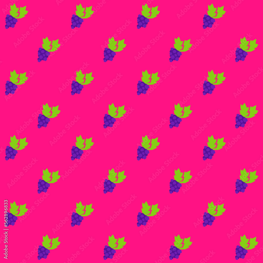 Geometric Grape Fruit Seamless Pattern Geometric Grape Fruit Seamless Pattern