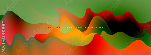 Dynamic liquid waves abstract background for covers  templates  flyers  placards  brochures  banners