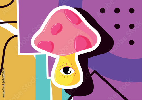 mushroom 90s modern
