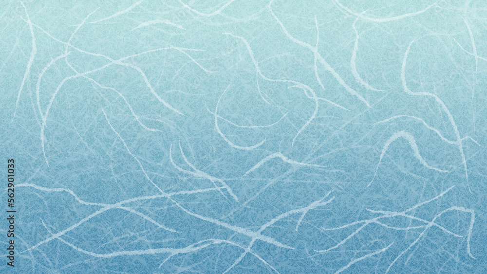 太い繊維の入った和紙風の背景・テクスチャー素材　8K UHDサイズ　冬のグラデーション　明るい白めな水色／暗い渋めの青