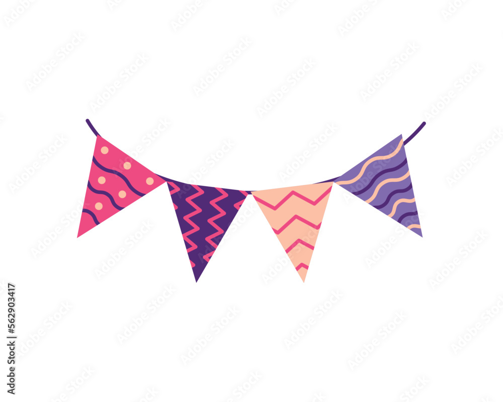 Obraz premium birthday garland icon