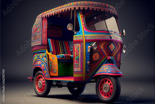 tuk tuk colorful photo