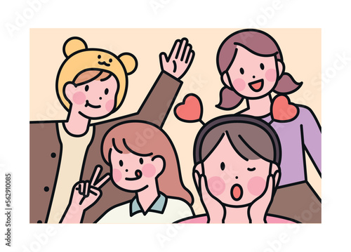 Photos taken by friends at the photo booth. second photo.