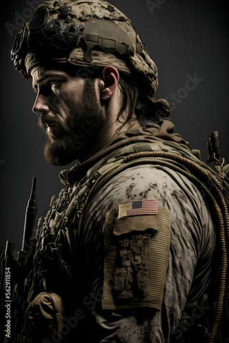 United States Navy SEALs soldier - FPS Character Design photo