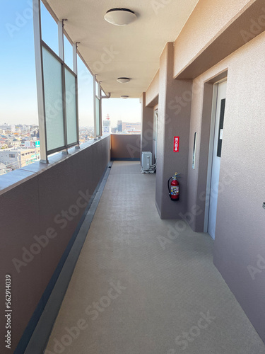 マンションの外廊下