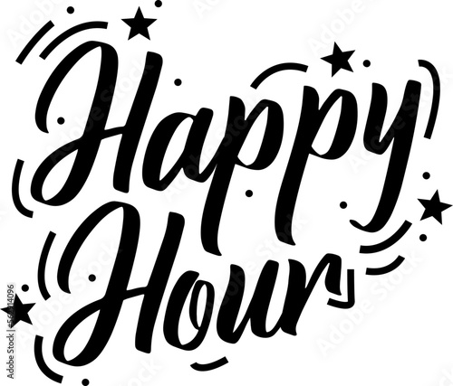 Happy Hour Hand Lettering
