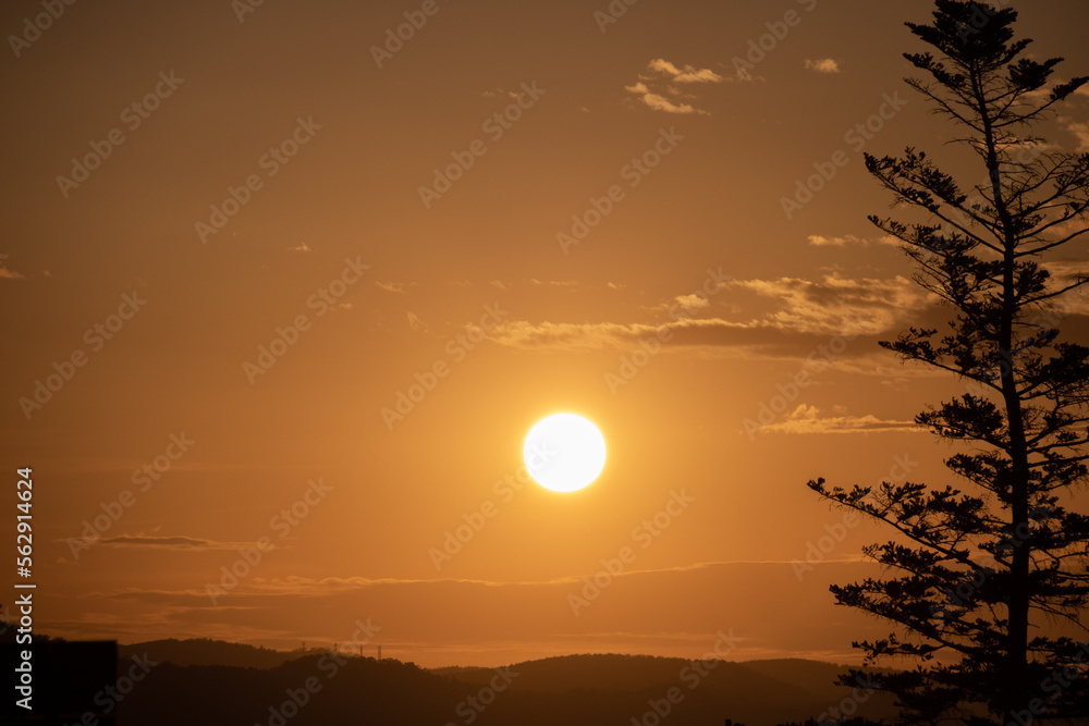 Obraz premium 夕暮れの空 