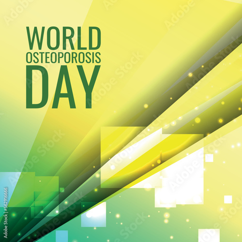WORLD OSTEOPOROSIS DAY . Design suitable for greeting card poster and banner