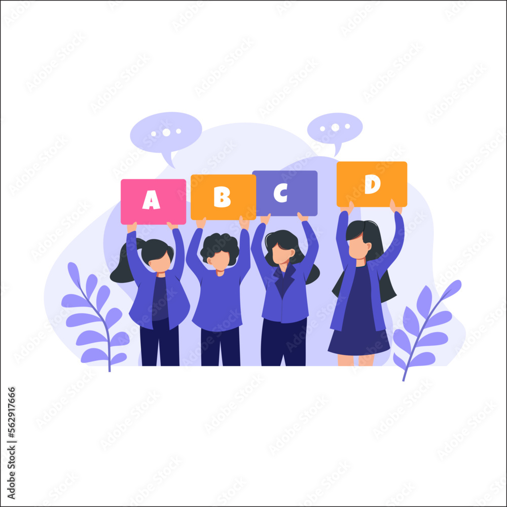 Student Education Flat Illustration Student Education Flat Illustration