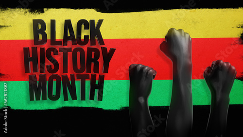 Black history month background. African American History or Black History Month. black history month 2023 photo